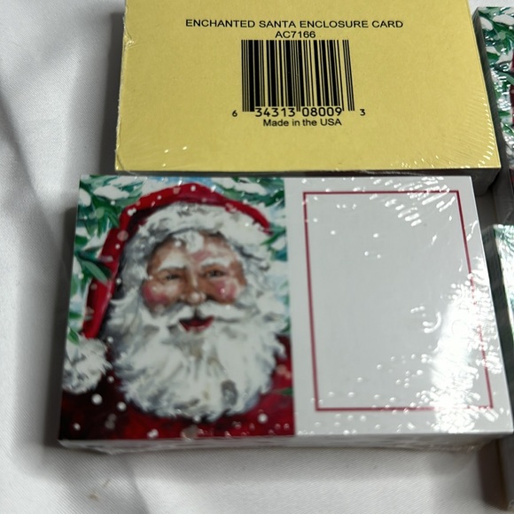 Enchanted Santa Gloss Enclosure Gift Card 3.5x2.25" Pack of 50 - Picture 3 of 6